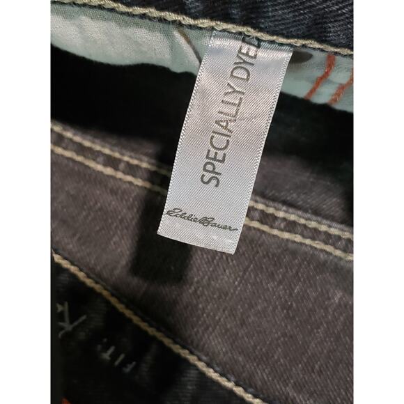 Eddie Bauer Specially Dyed Denim Blue Jeans Mens 34x30 - Picture 5 of 7